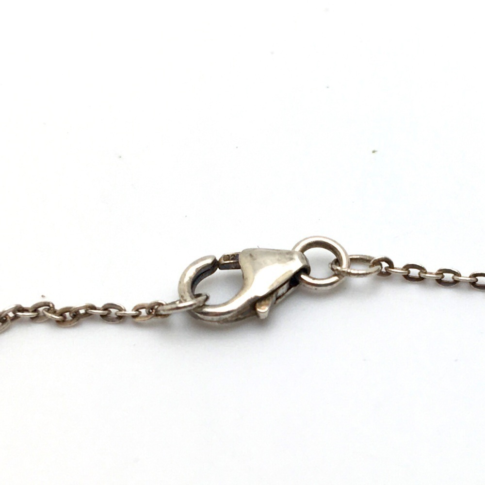 Dark Cherry and 925 Stamped Silver Vintage Lucas Lameth Necklace and Earrings - Picture 10 of 16